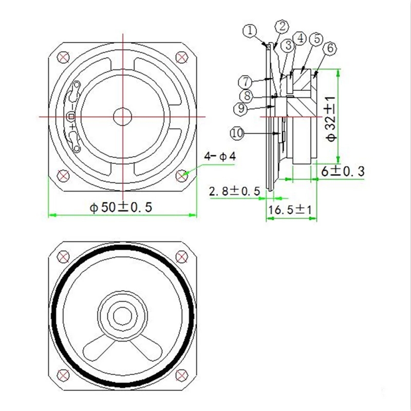 2 inch 8 ohm 1 2 watt mini speaker components