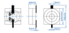 12*12*5.5mm 1.5V 16 ohm magnetic ac buzzer