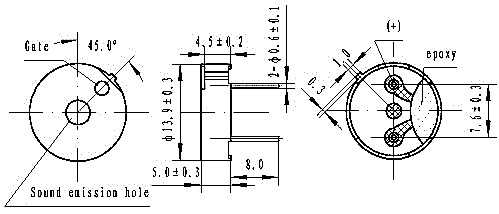 14*5mm 40 ohm 85dB external drive buzzer